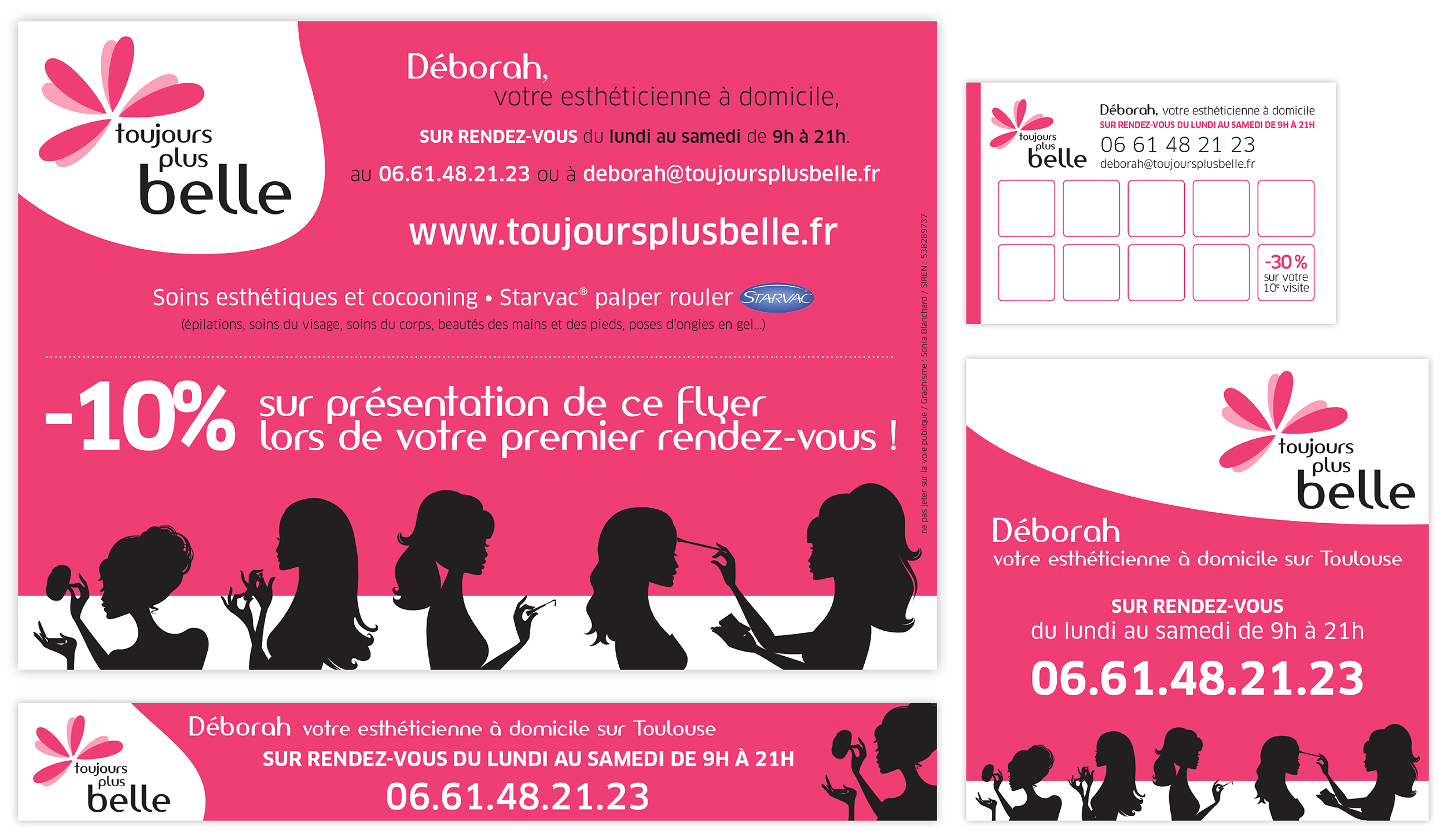 toujours plus belle, communication, supports, flyer