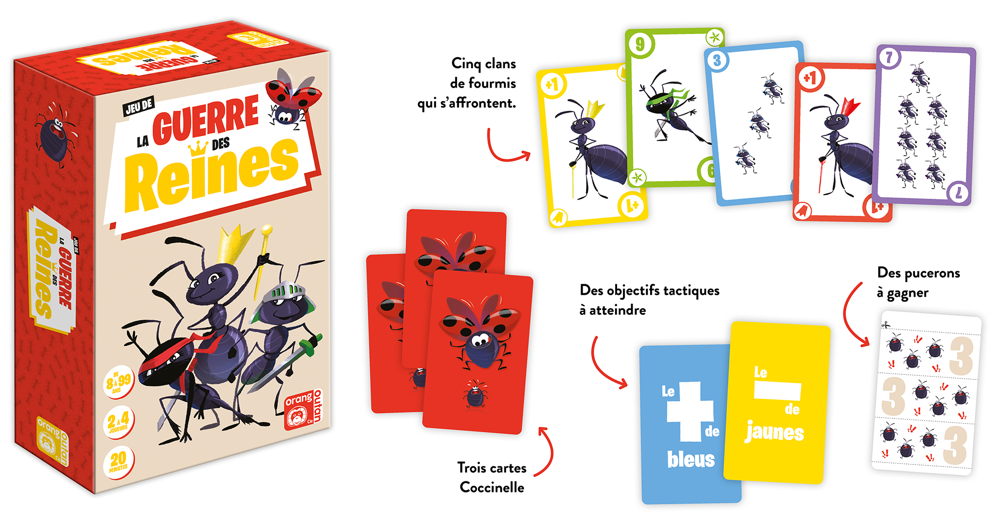 La guerre des reines, fourmis, enfant, jeu, édition, jeunesse, cartes